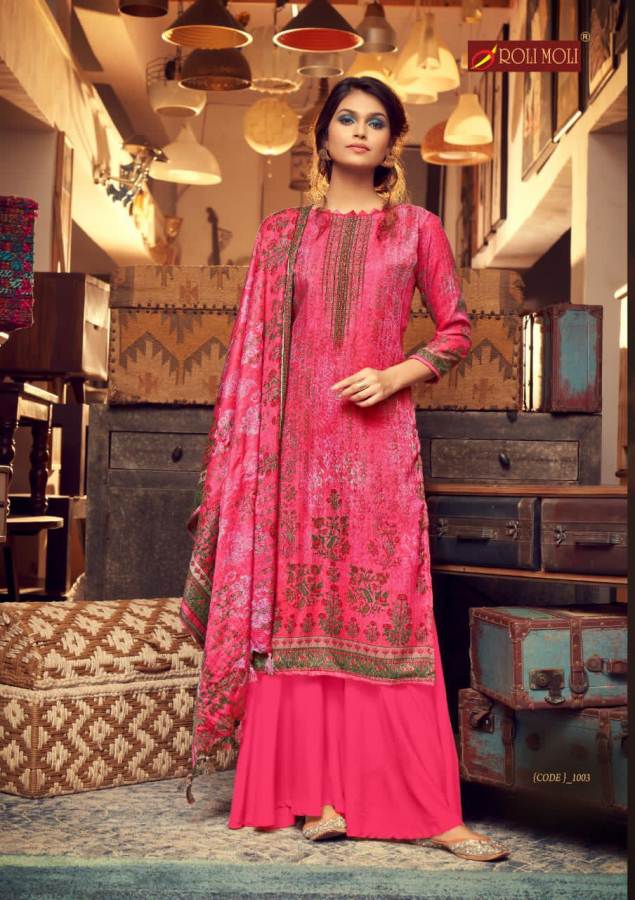 Roli Moli Presents  Silky  Vol 8  Designer Dress Material