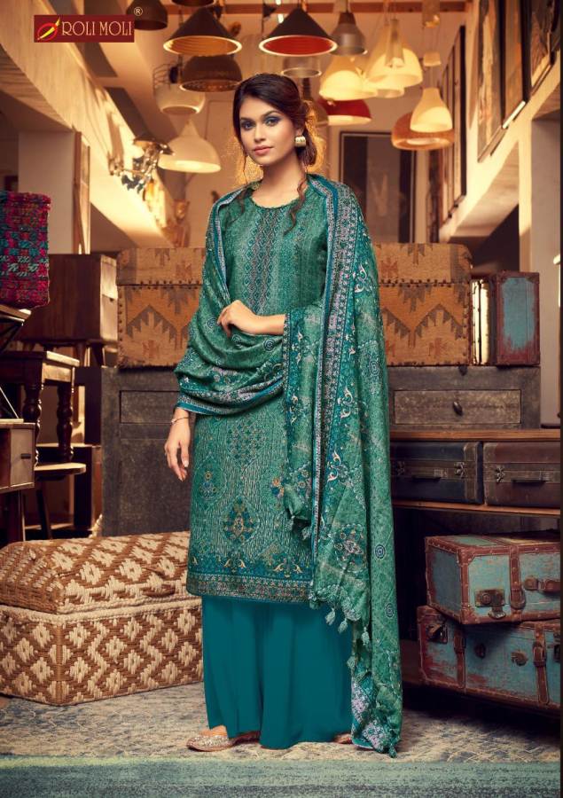 Roli Moli Presents  Silky  Vol 8  Designer Dress Material