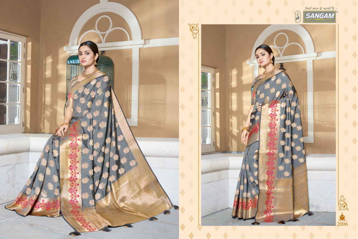 Sangam Presents  Kanshula Festive Wear Saree Collection