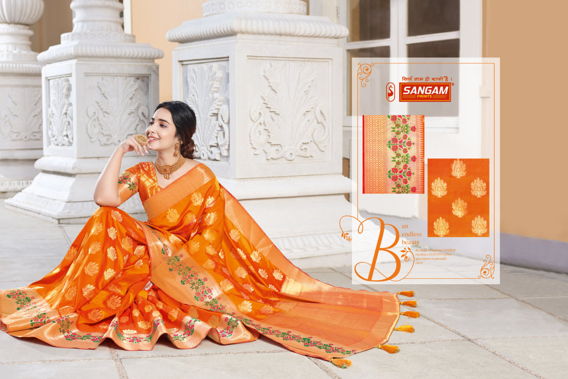 Sangam Presents  Kanshula Festive Wear Saree Collection