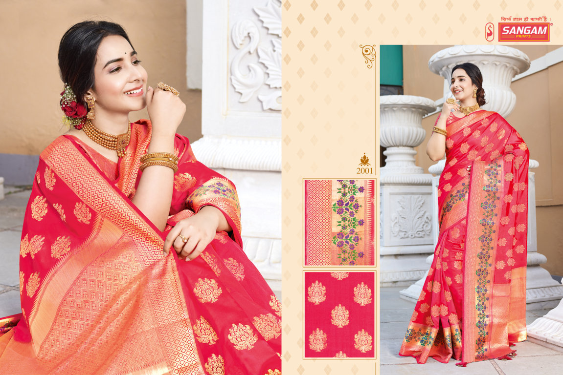 Sangam Presents  Kanshula Festive Wear Saree Collection
