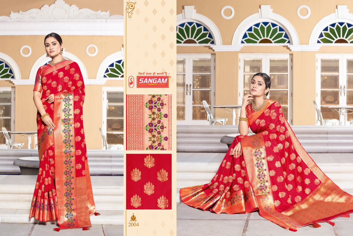 Sangam Presents  Kanshula Festive Wear Saree Collection