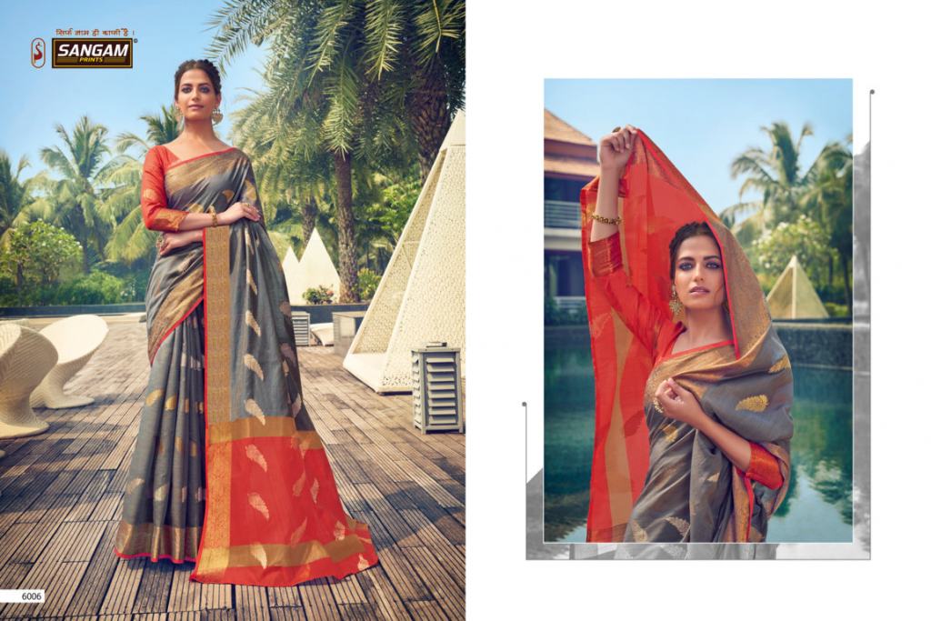 Sangam  Presents Neem Jari Cotton Designer Saree Collection