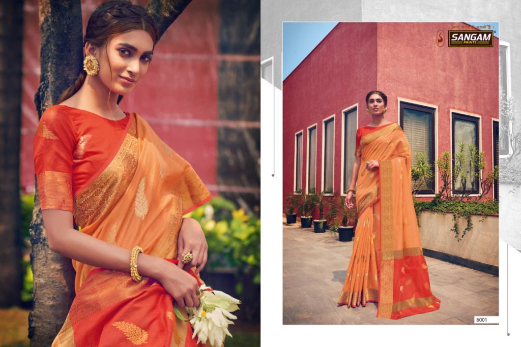 Sangam  Presents Neem Jari Cotton Designer Saree Collection