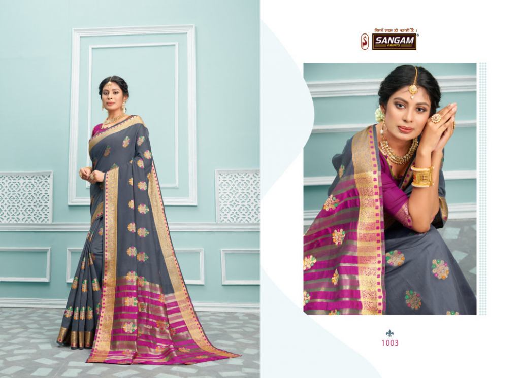 Sangam Presents  Palak Designer Festive Wear Saree Collection