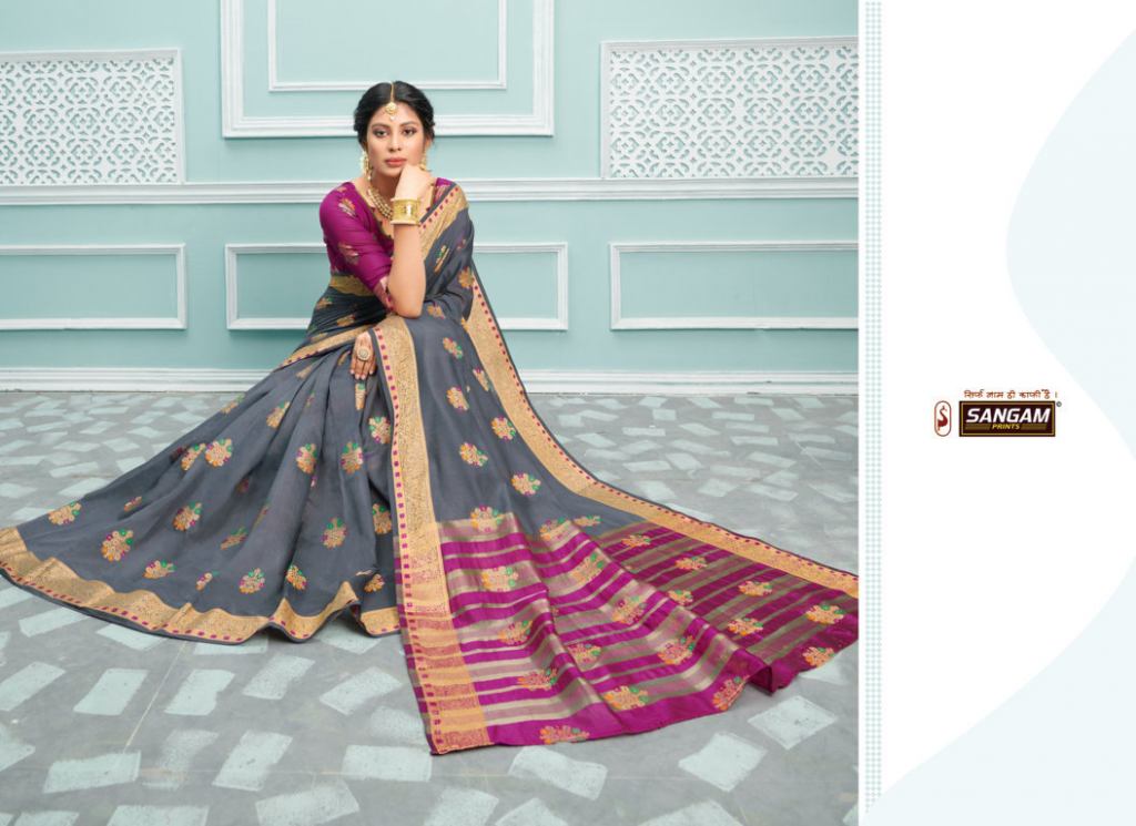 Sangam Presents  Palak Designer Festive Wear Saree Collection