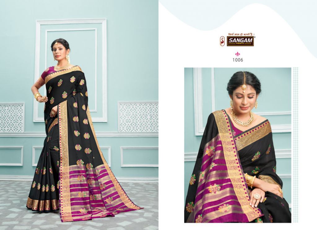Sangam Presents  Palak Designer Festive Wear Saree Collection