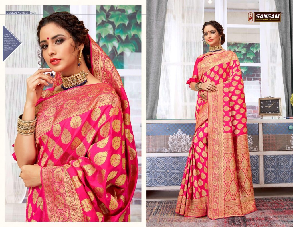 Sangam Presents Polki Silk Designer Saree Collection