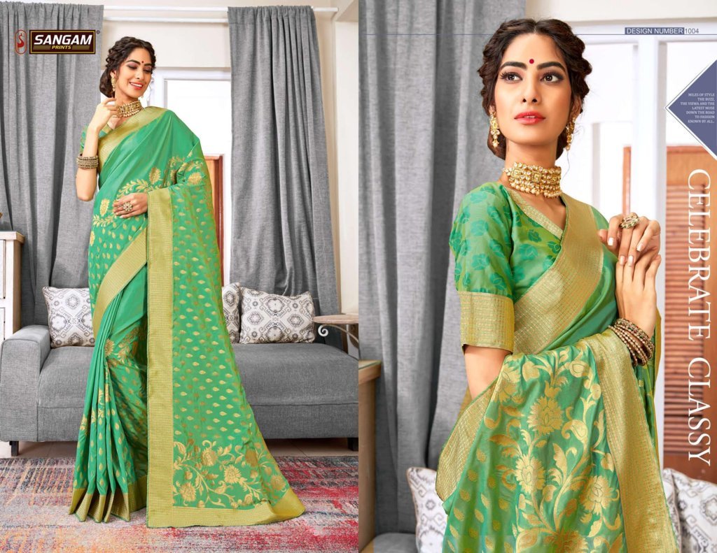Sangam Presents Polki Silk Designer Saree Collection