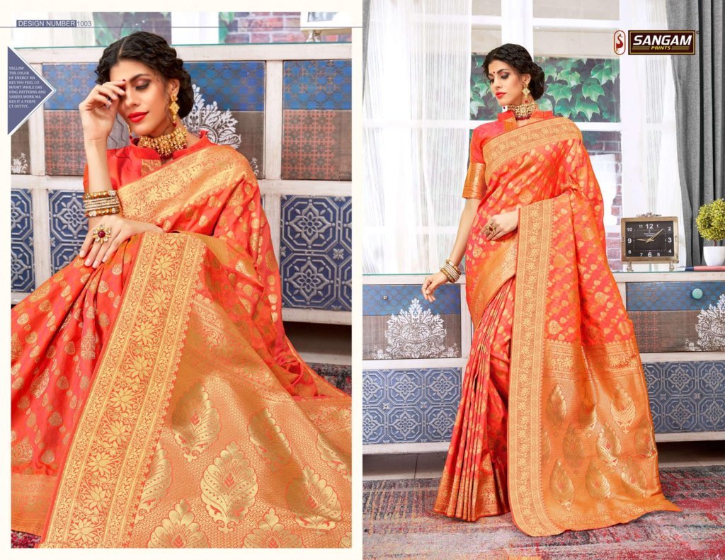 Sangam Presents Polki Silk Designer Saree Collection