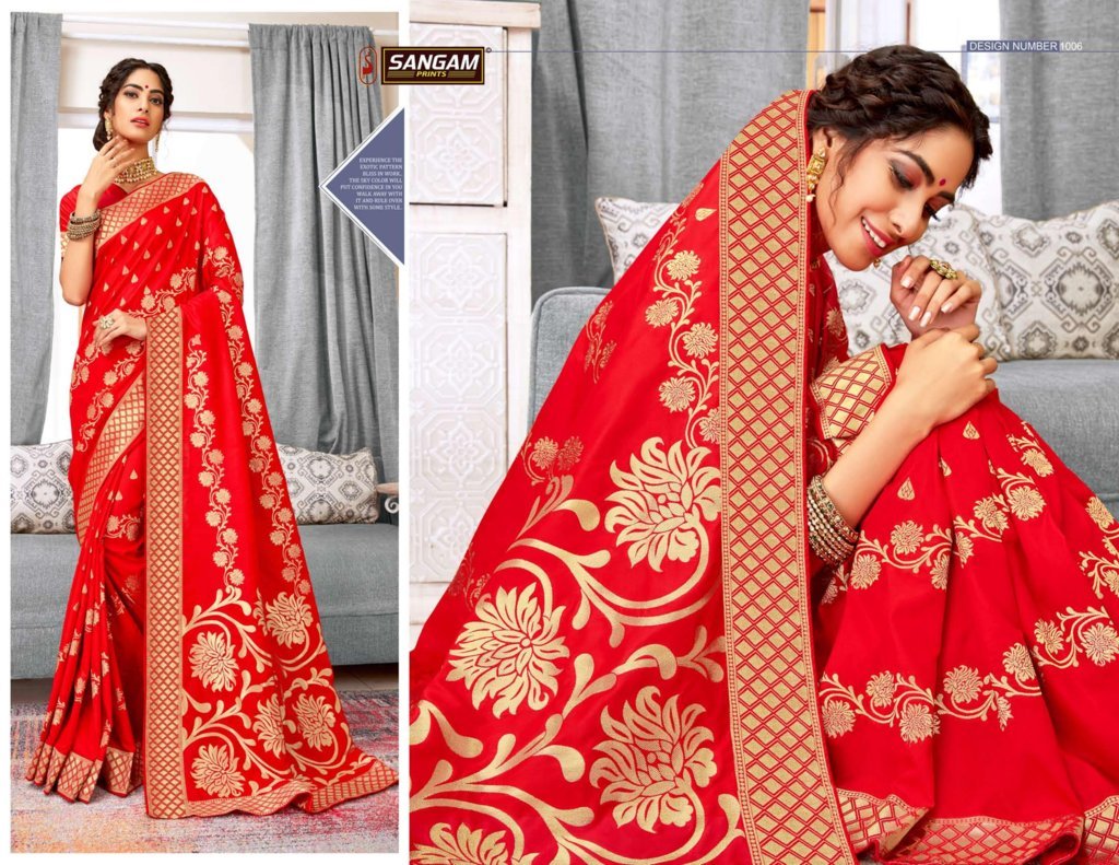Sangam Presents Polki Silk Designer Saree Collection