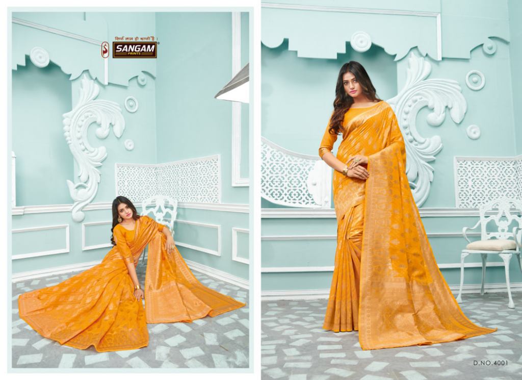 Sangam  Presents Vanshika  Sarees Collection