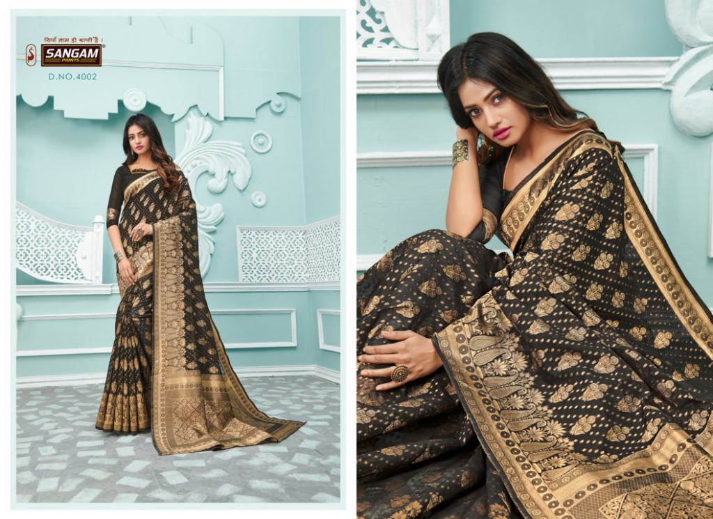 Sangam  Presents Vanshika  Sarees Collection