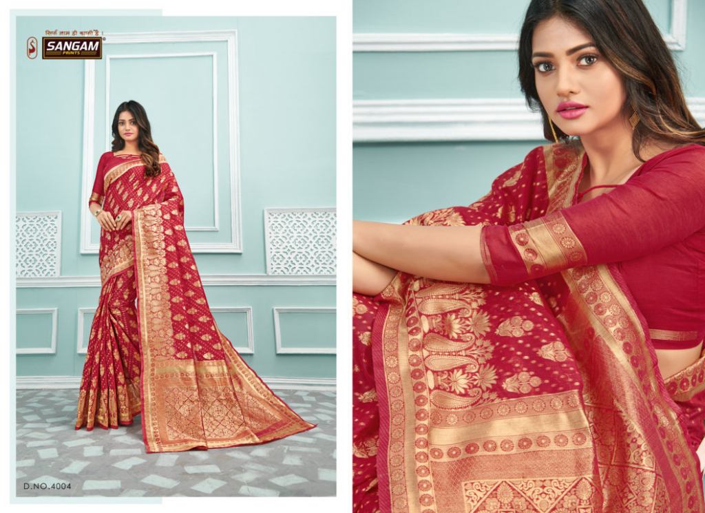 Sangam  Presents Vanshika  Sarees Collection