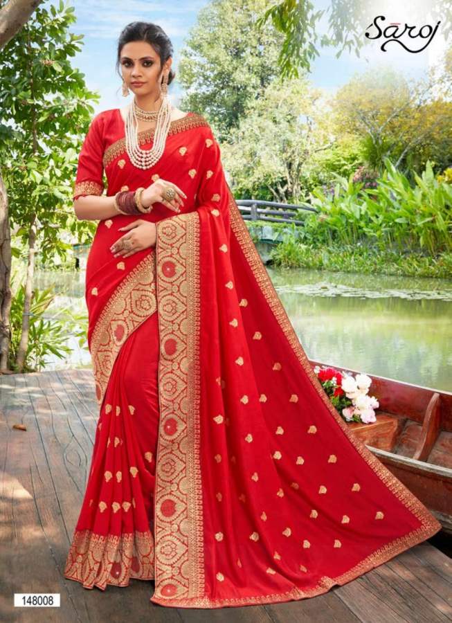 Saroj  Presents Jyotika  Festive Wear Saree Collection