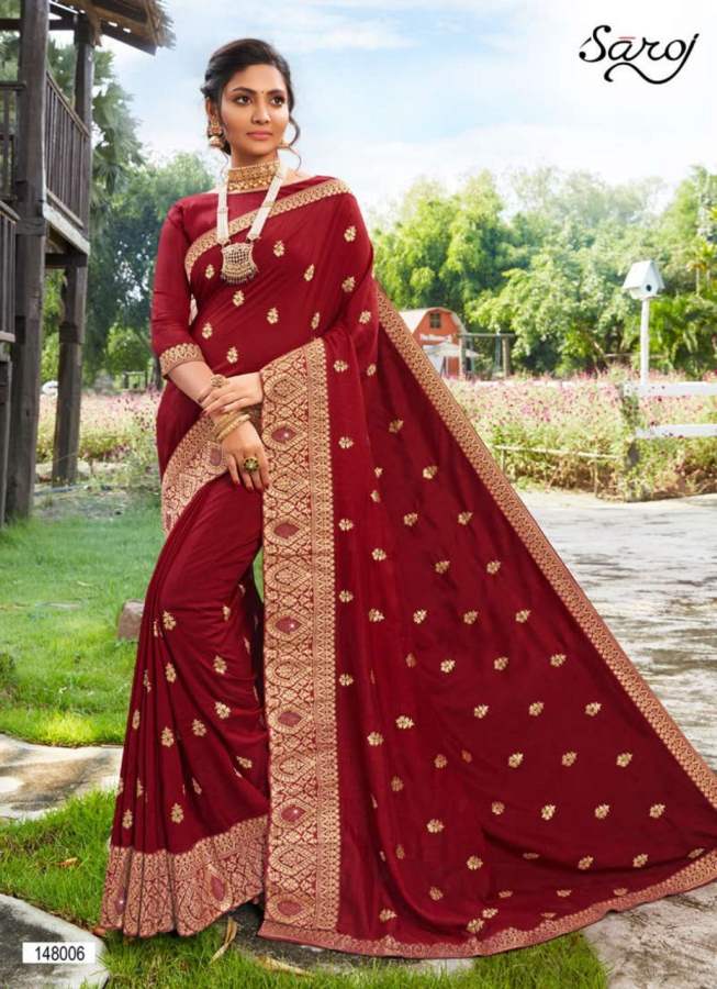 Saroj  Presents Jyotika  Festive Wear Saree Collection