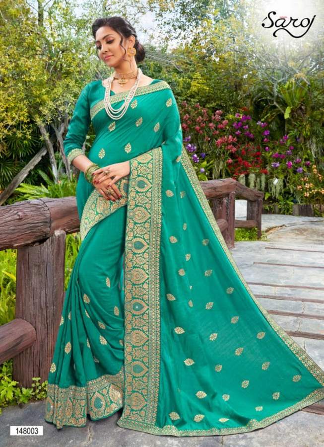 Saroj  Presents Jyotika  Festive Wear Saree Collection