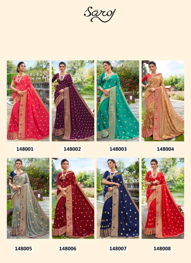 Saroj  Presents Jyotika  Festive Wear Saree Collection