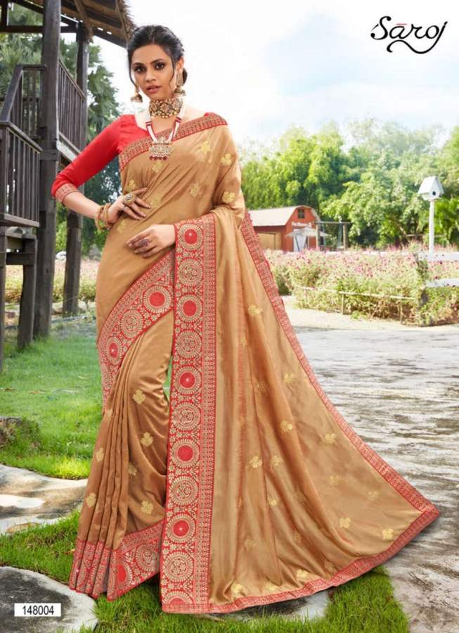 Saroj  Presents Jyotika  Festive Wear Saree Collection