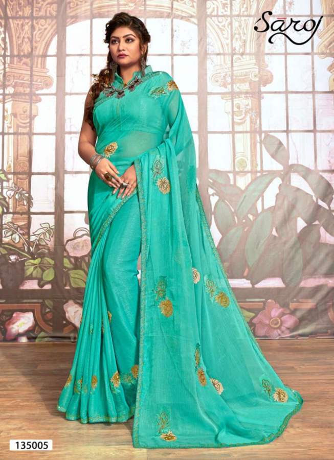 Saroj  Presents Star World  Festive Wear Saree Collection
