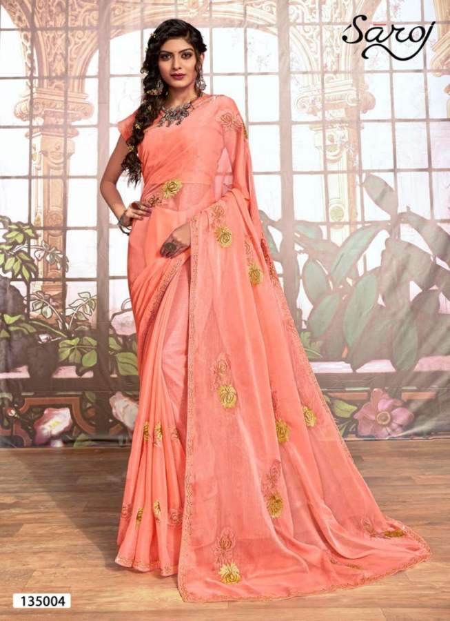 Saroj  Presents Star World  Festive Wear Saree Collection