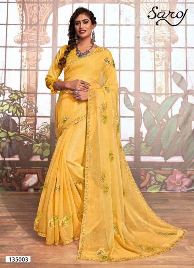 Saroj  Presents Star World  Festive Wear Saree Collection