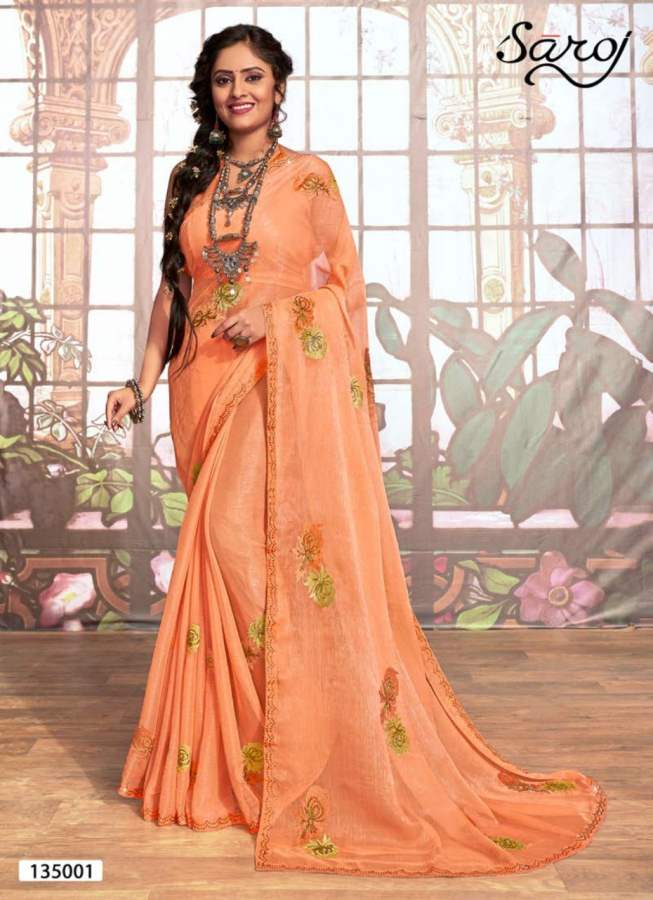 Saroj  Presents Star World  Festive Wear Saree Collection