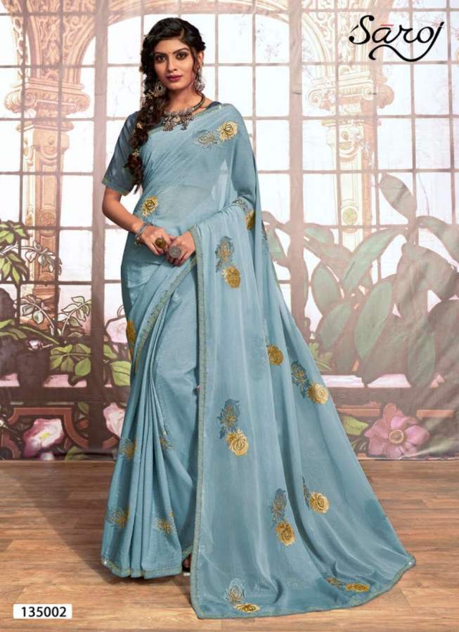 Saroj  Presents Star World  Festive Wear Saree Collection