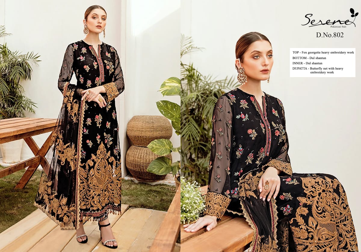 Serene Presents La Fleur Designer Pakistani Suits Collection