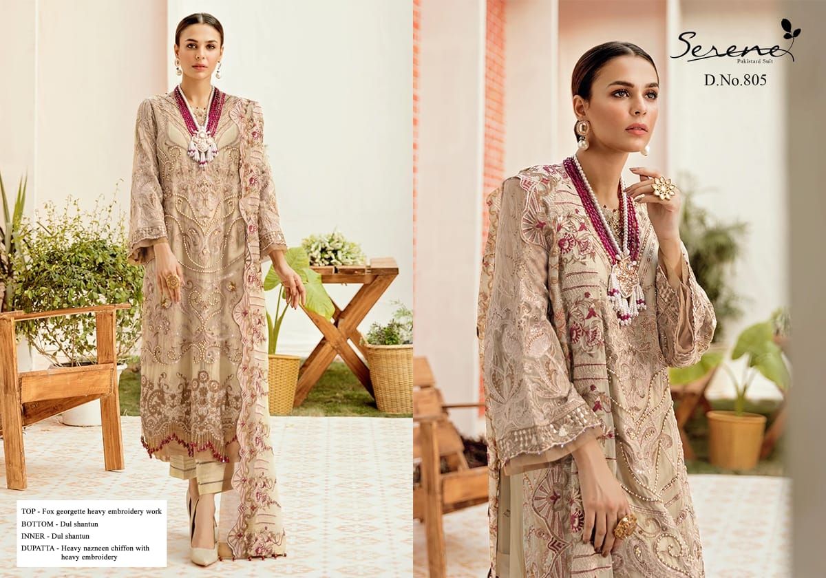 Serene Presents La Fleur Designer Pakistani Suits Collection
