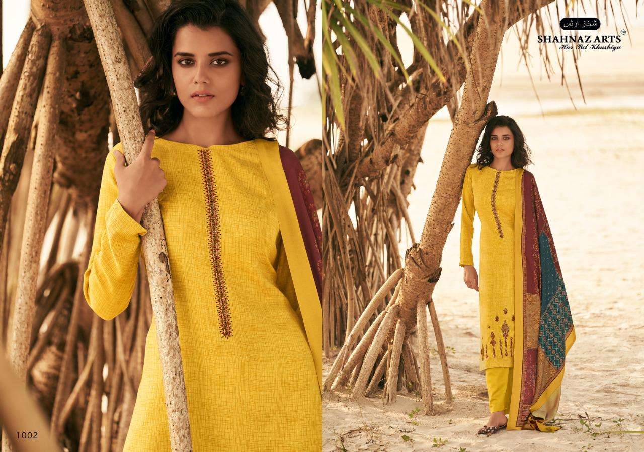 Shahnaz Arts Presents  Zarsa  Designer Dress Material