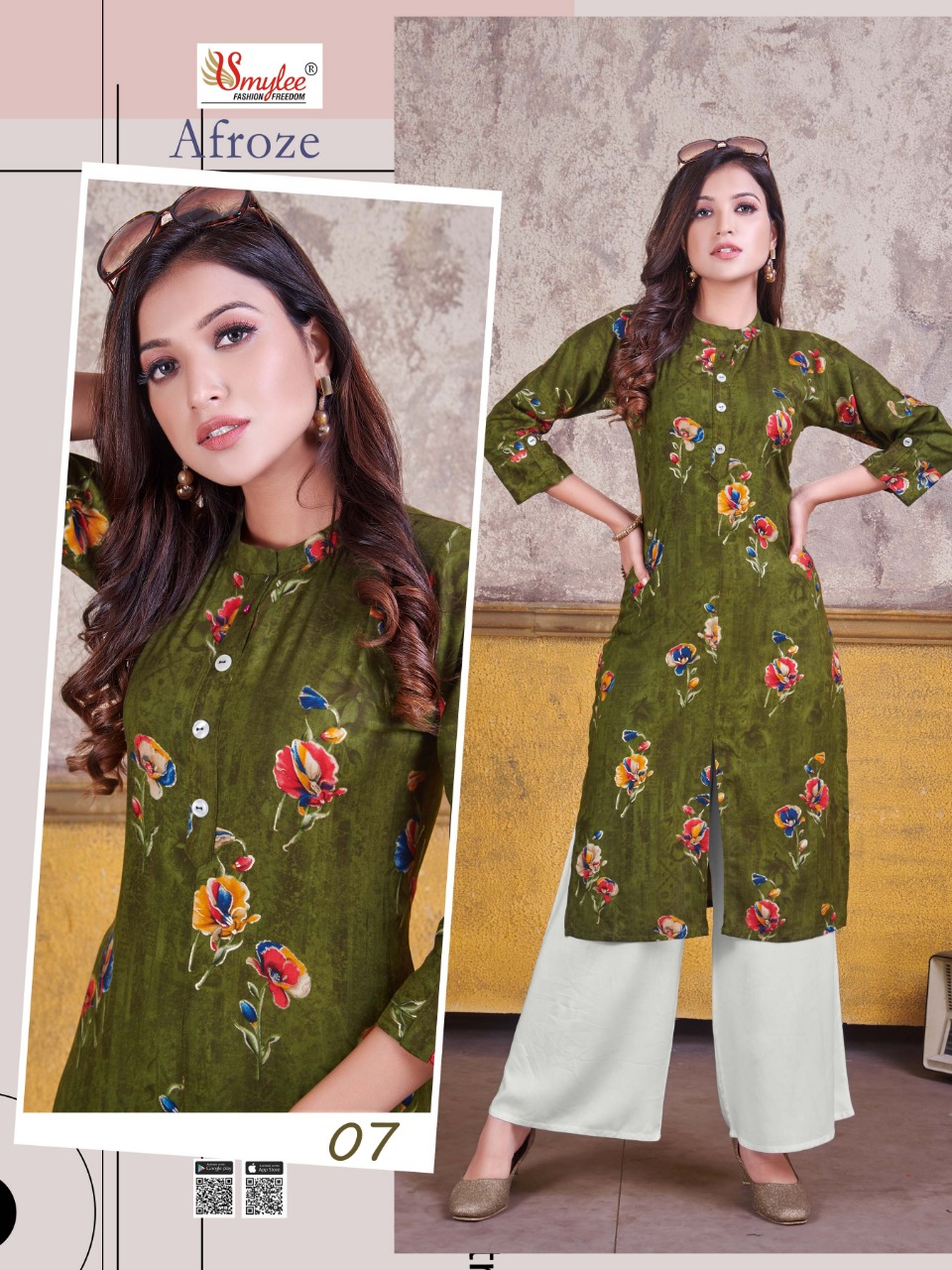 Smylee Presents Afroze Kurti With Plazzo