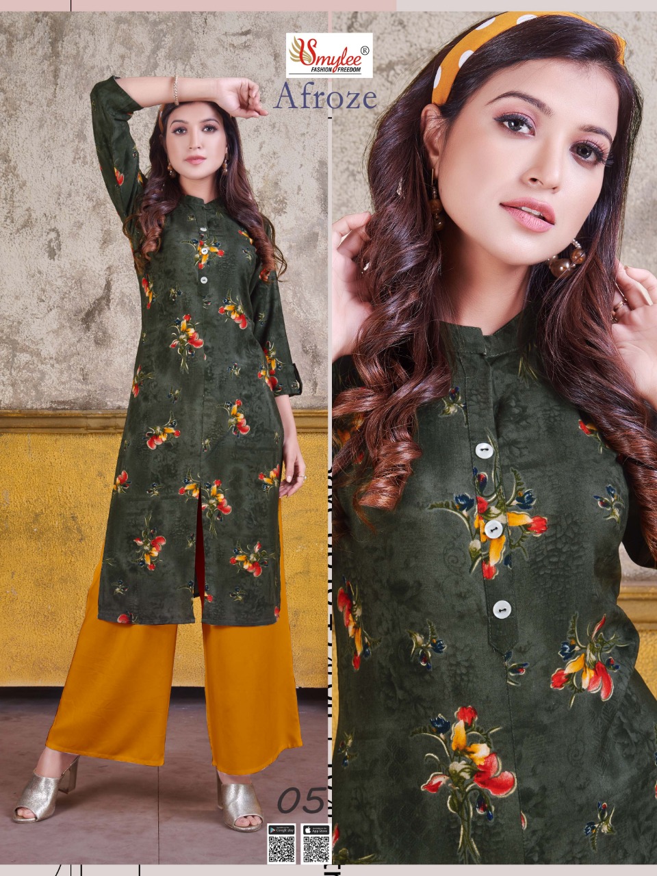 Smylee Presents Afroze Kurti With Plazzo