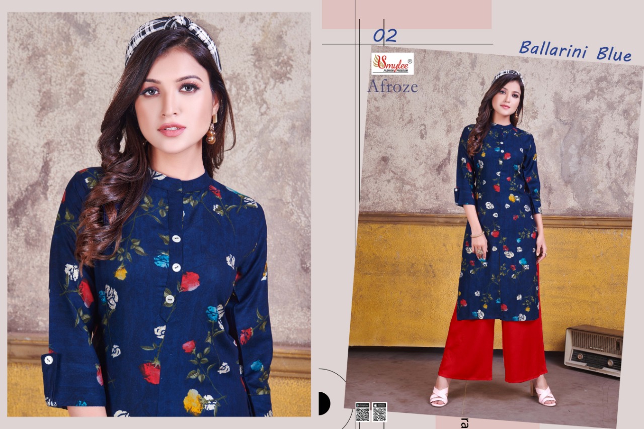 Smylee Presents Afroze Kurti With Plazzo