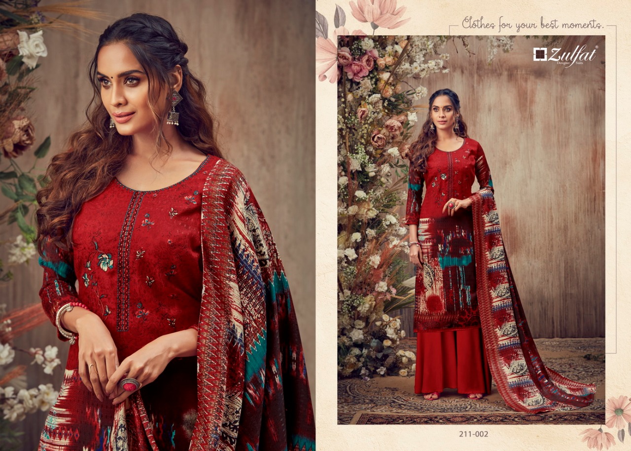 Zulfat  Presents Simran Designer Dress Material