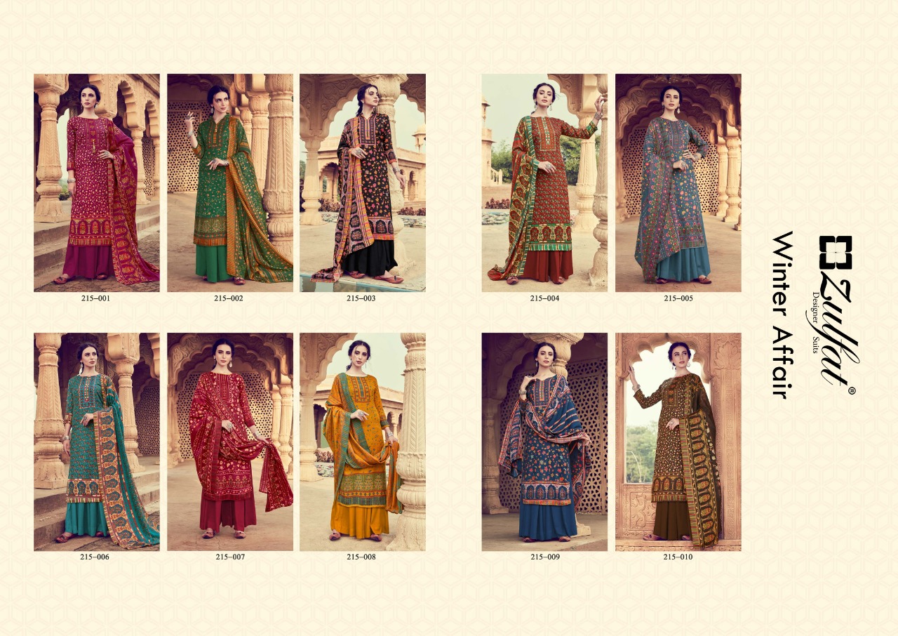 Zulfat Presents Winter Affair Vol 2 Designer Dress Material