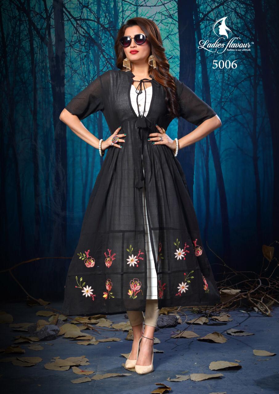 Life Style Vol 2 By Ladies Flavour Party Wear Kurtis With Shrug Collection