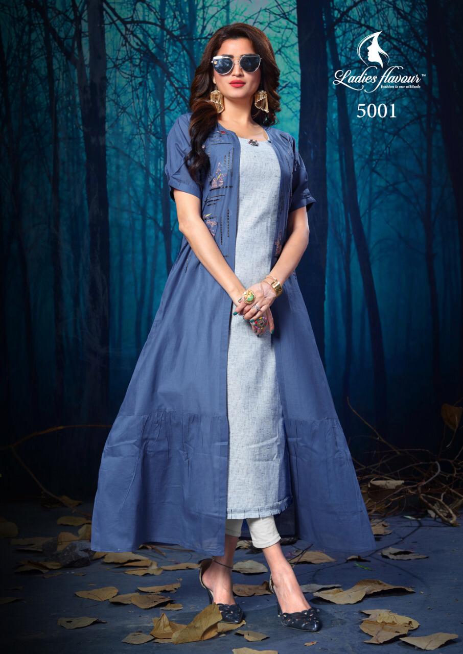 Life Style Vol 2 By Ladies Flavour Party Wear Kurtis With Shrug Collection