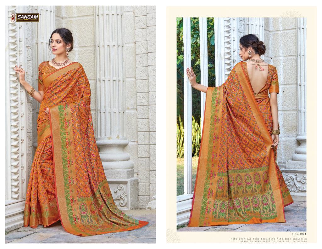 Sangam Presents Tanchui Silk Designer Saree Collection