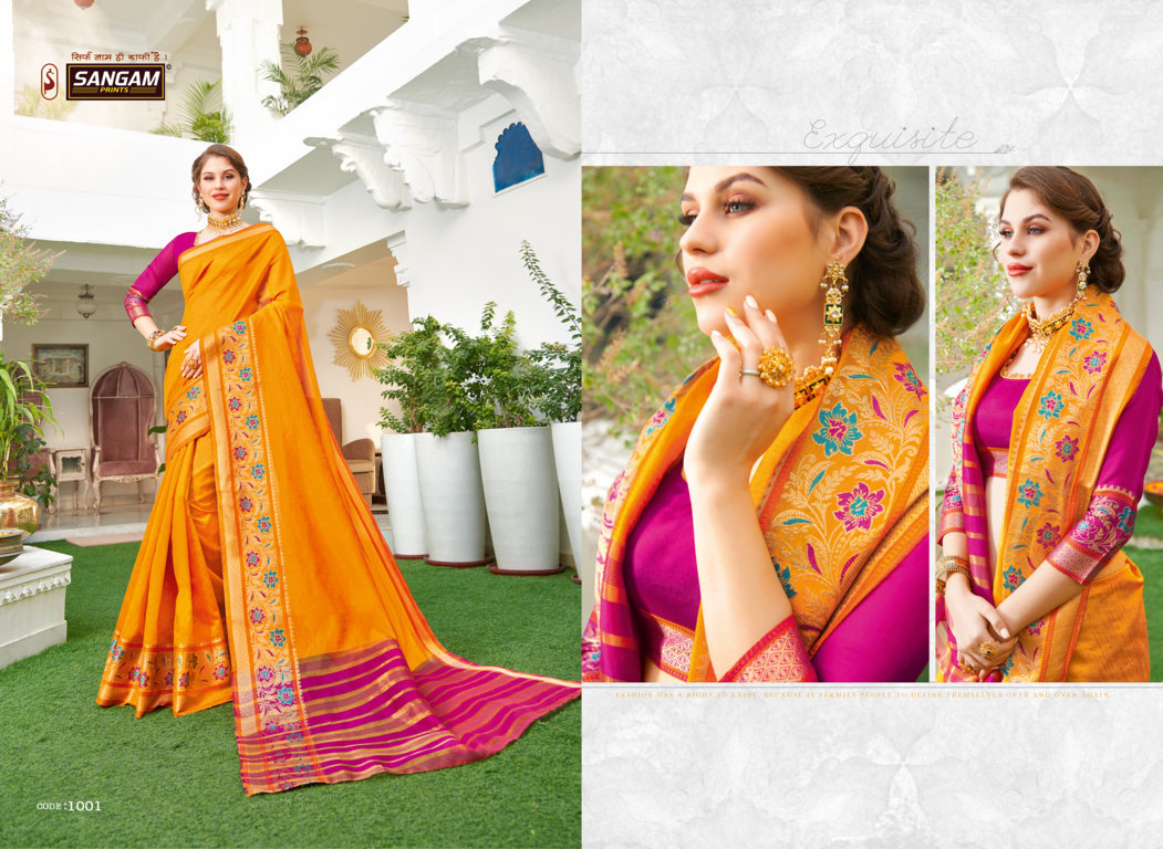 Sangam Presents Udaan Handloom Silk Sarees Collection