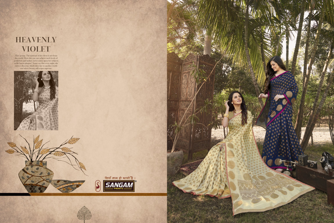 Sangam Prints Desi Dhaga Handloom Silk Saree