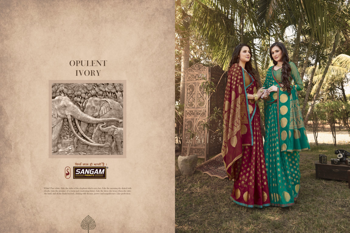 Sangam Prints Desi Dhaga Handloom Silk Saree