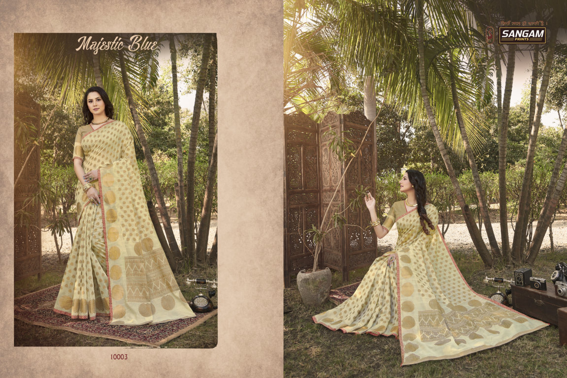 Sangam Prints Desi Dhaga Handloom Silk Saree