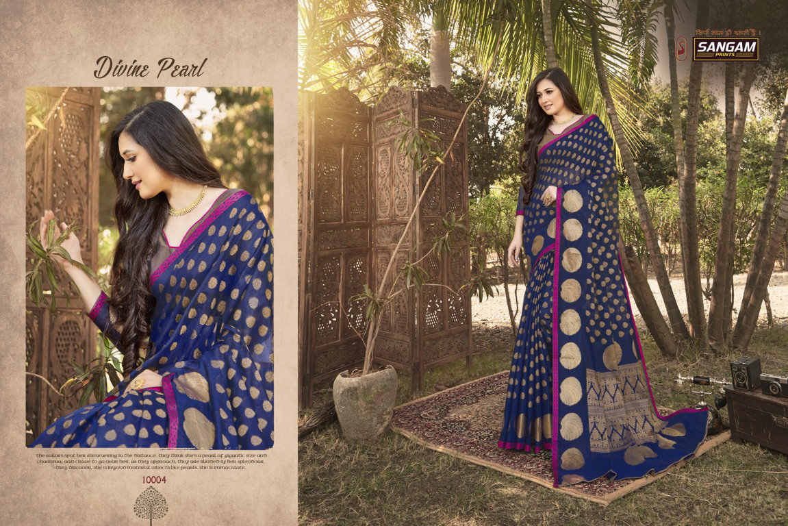 Sangam Prints Desi Dhaga Handloom Silk Saree