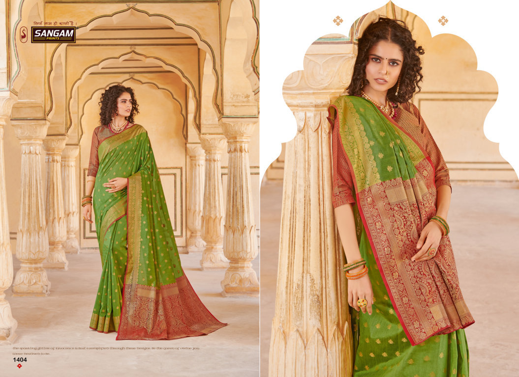 Sangam Presents Morepankh Handloom Silk Sarees
