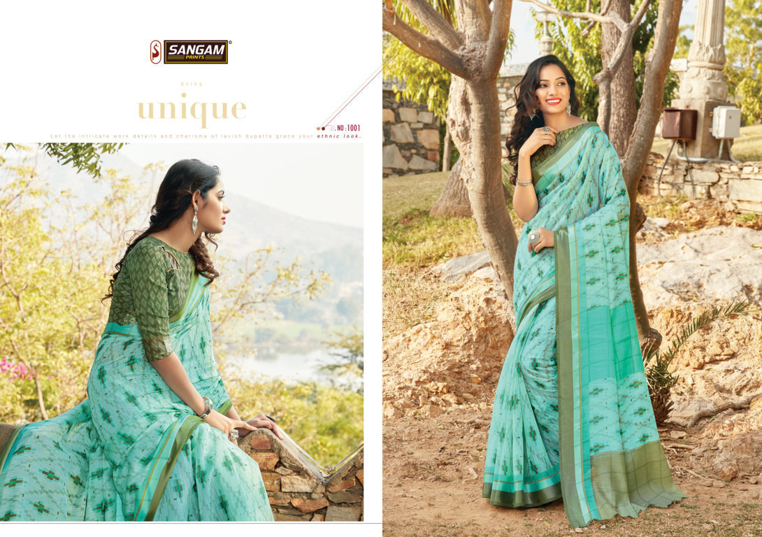 Sangam Presents Kashmiri Casual Cotton Saree Collection