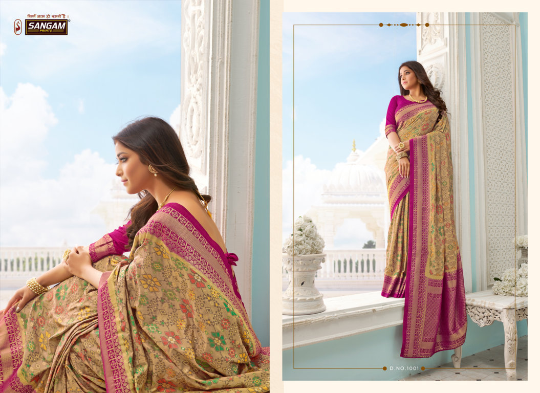 Sangam Presents Tarani Valli Pure Silk Designer Sarees Collection