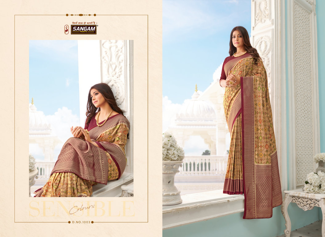 Sangam Presents Tarani Valli Pure Silk Designer Sarees Collection