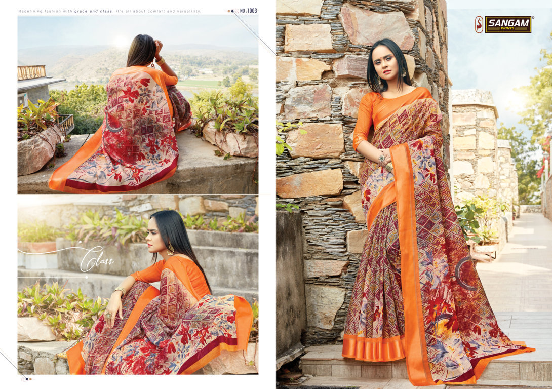 Sangam Presents Kashmiri Casual Cotton Saree Collection