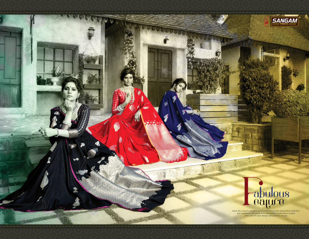 Sangam Presents Mexico Paper Silk Sarees